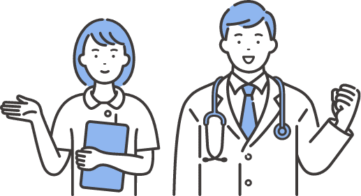 看護師と医師のイラスト